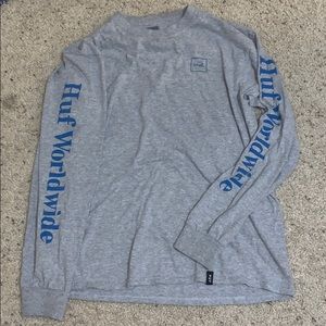 HUF WORLDWIDE LONG SLEEVE TEE SHIRT